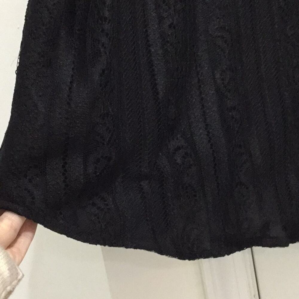 Carmen Marc Valo satin lace black blouse 20w nwot - Picture 5 of 8